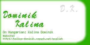 dominik kalina business card